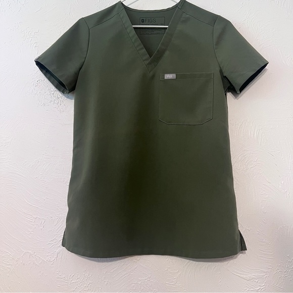 Figs Tops Figs Scrub Top Womens Xxs Catarina One Pocket Vneck Shirt